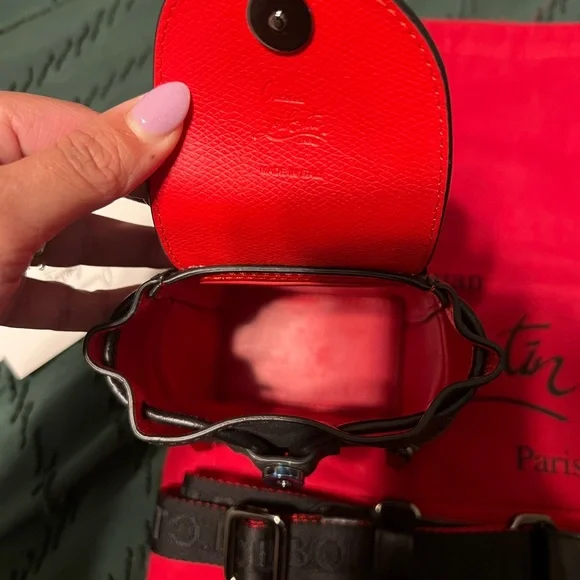 Christian Louboutin Mini Explorafunk Studded Leather Crossbody Backpack - Picture 2 of 8